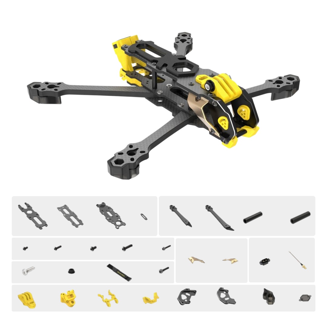 Drone Racing Frame - Zestaw ramy Mario 5, wersja DC/XH,
